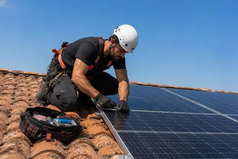 Maintenance et monitoring de panneaux solaires à Saint-Augustin